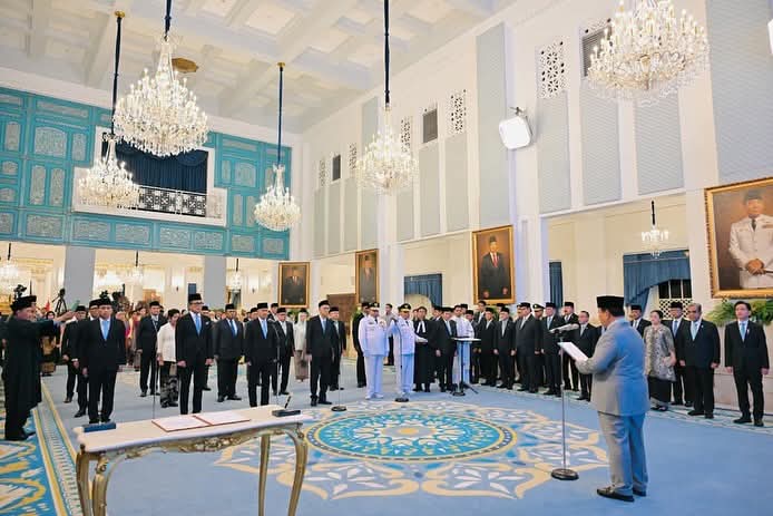 Presiden Prabowo Lantik Sejumlah Pejabat Negara